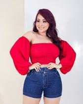 Cropped ciganinha manga longa/ vermelho Cropped ciganinha manga longa/ vermelho