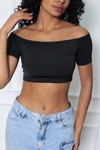 Cropped Ciganinha Ombro a Ombro Varias Cores
