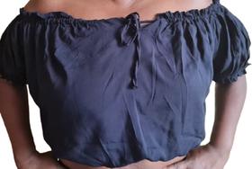 Cropped ciganinha plus size