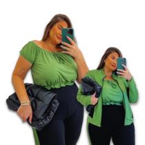 Cropped Ciganinha Vicenza Amarração Fake Feminino Plus Size