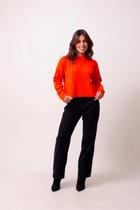 Cropped Clareslan Feminino Canelado Mousse