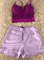 Cropped com bojo e brilho