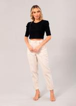 Cropped com Detalhe Franzido NAGUCHI OFICIAL