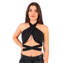 Cropped com diversas amarrações