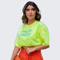Cropped com Elástico Crazy For Party - Reveza Cropped com Elástico Crazy For Party - Reveza