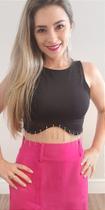 Cropped com Strass Cropped com Strass