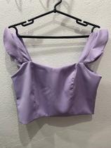 Cropped cor lilás tamanho P