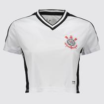 Cropped Corinthians Logo Dry Feminino Branco Cropped Corinthians Logo Dry Feminino Branco