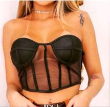 Cropped Corselet Top Blogueira