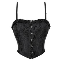 Cropped Corset Modelador de Cintura Blusa Floral Com Alça Cropped Corset Modelador de Cintura Blusa Floral Com Alça