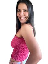 Cropped de Alça Regulável Blusinha em Lastex Blusa Feminina Primavera Verão Moda Blogueira SB Cropped de Alça Regulável Blusinha em Lastex Blusa Feminina Primavera Verão Moda Blogueira SB