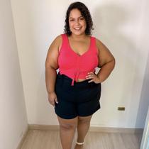 Cropped de Alcinha com Amarração Plus Size