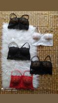 Cropped de renda