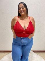 Cropped de Renda Plus Size