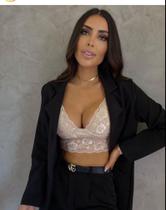 Cropped de renda Cropped de renda