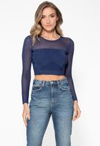 Cropped de Tricot Manga Longa - GUESS