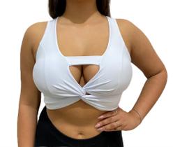 Cropped decote laço frente new collection