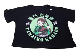 Cropped Demon Slayer Tanjiro Baby Look Blusinha Feminina SF382
