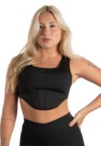 Cropped Diluxo Corselet Preto Suplex