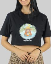 Cropped DR7 Street Capivare-se - Preto Cropped DR7 Street Capivare-se - Preto