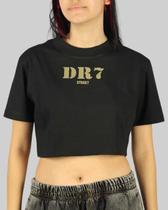 Cropped DR7 Street Classic Logo - Preto / Verde Cropped DR7 Street Classic Logo - Preto / Verde