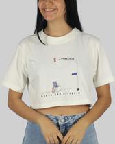 Cropped DR7 Street Pause Sua Correria - Branco