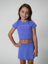 Cropped Dry Cool Infantil Elo Summer Roxo