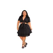 Cropped e Saia Curta forrada Cropped e Saia Curta forrada