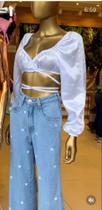 Cropped em cetim Cropped em cetim