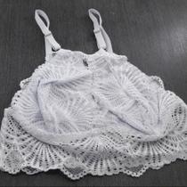 Cropped em Renda com Decote - C8860