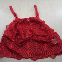 Cropped em Renda com Decote - C8860 Cropped em Renda com Decote - C8860