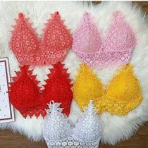 Cropped em renda guipir Cropped em renda guipir
