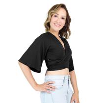 cropped preto de amarrar