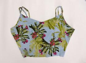 cropped estampado alcinha