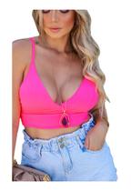 Cropped Estilo Blusa Feminina Regata Alcinha Top Bojo
