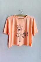 Cropped Estonado Flora - Coral Cropped Estonado Flora - Coral