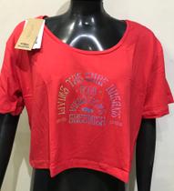 Cropped Fem. Good Vibrations Greenish, Cor. Coral TAM. M Ref. CAM20080045