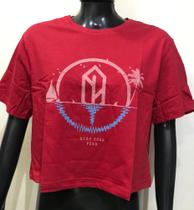 Cropped Fem. Stay Pena, Cor. Vermelho TAM. M Ref. 590131