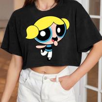 Cropped Feminino Academia 100% Agodão Meninas Superpoderosas