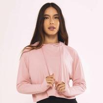 Cropped Feminino Alto Giro Luna Manga Longa Capuz Cropped Feminino Alto Giro Luna Manga Longa Capuz