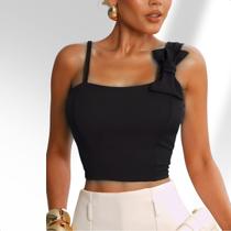 Cropped Feminino Blusinha Regata Festa Balada Com Bojo Cropped Feminino Blusinha Regata Festa Balada Com Bojo