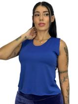 Cropped Feminino Camiseta Lisa TB moda fitnees