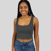 Cropped Feminino Canelado Cativa