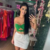 Cropped feminino com bojo