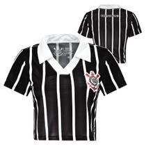 Cropped Feminino Corinthians Coimbra Listras Cropped Feminino Corinthians Coimbra Listras