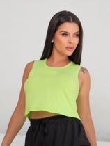 Cropped Feminino Dry Fit com Micro furos Esporte Ar Livre Fitness