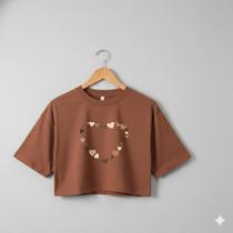 Cropped Feminino Estiloso Básico Modelo Soltinho