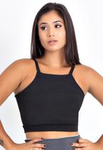 Cropped Feminino Fitness Top Alcinha básico