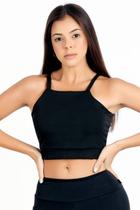 Cropped Feminino Fitness Top de Alcinha básico - RACY MODAS