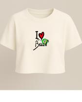 Cropped Feminino LIA 100% Algodão estampa Brasil Cropped Feminino LIA 100% Algodão estampa Brasil